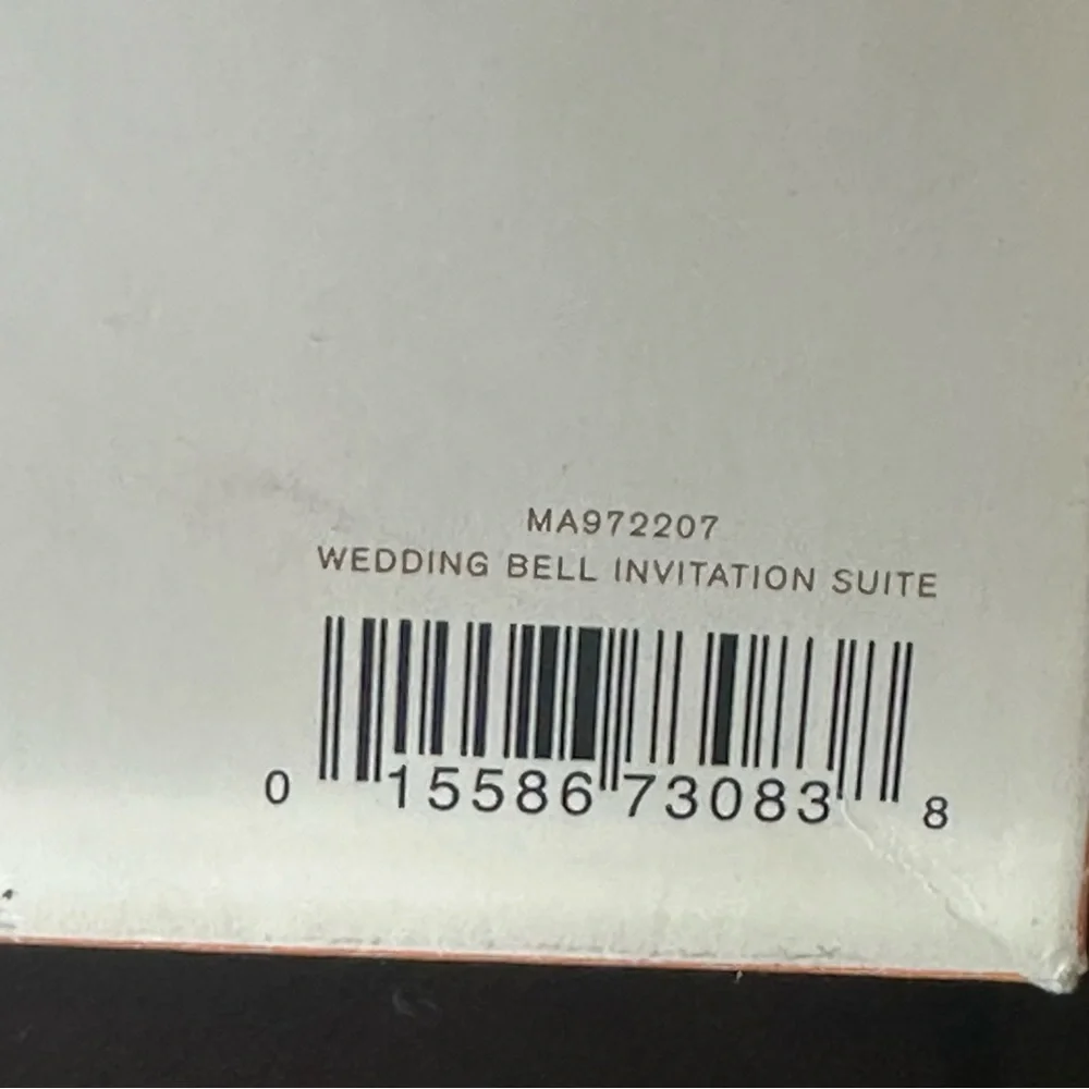 NEW Martha Stewart Wedding Bell Printable Cards Invitation Gold Ivory